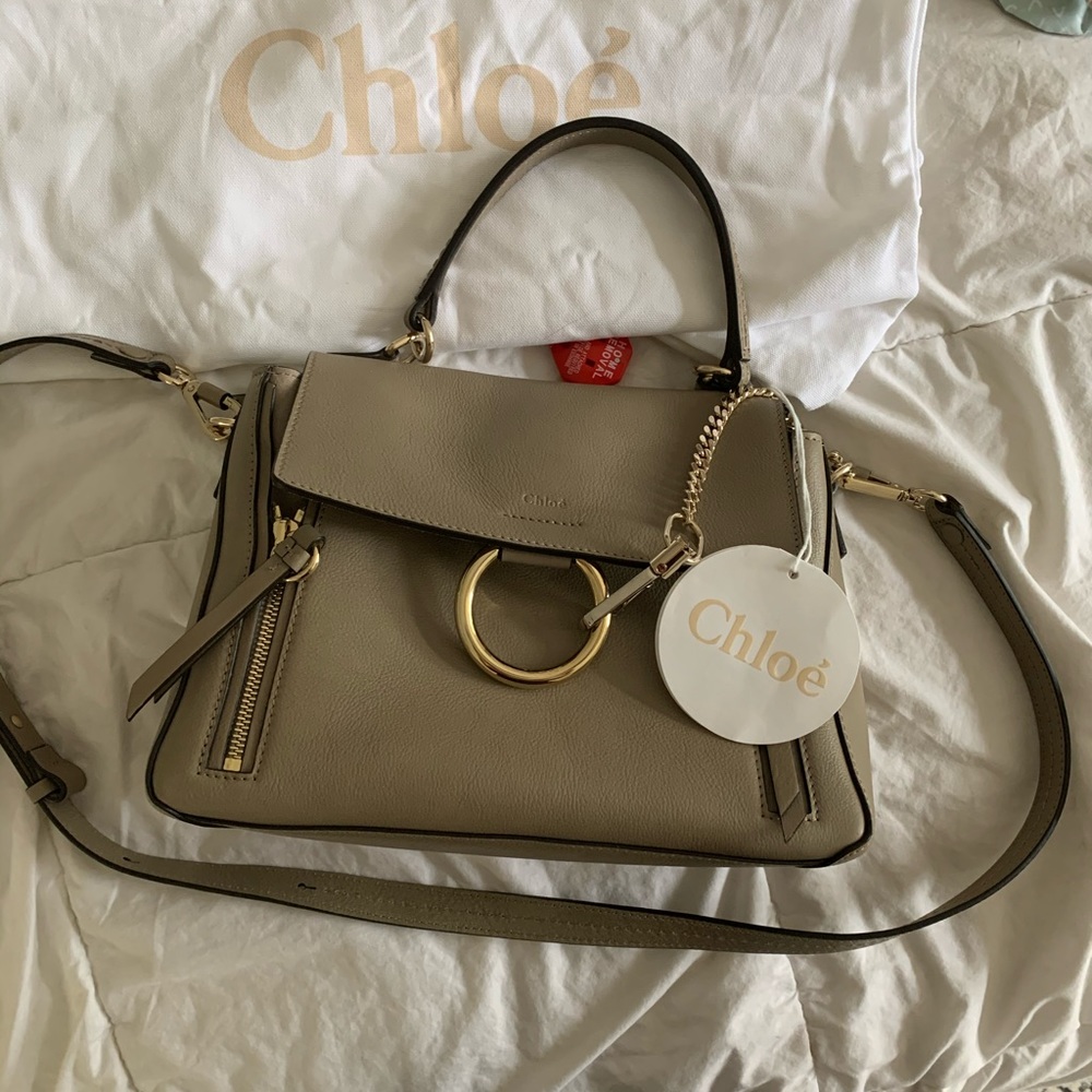 Chloe Motty gray satchel